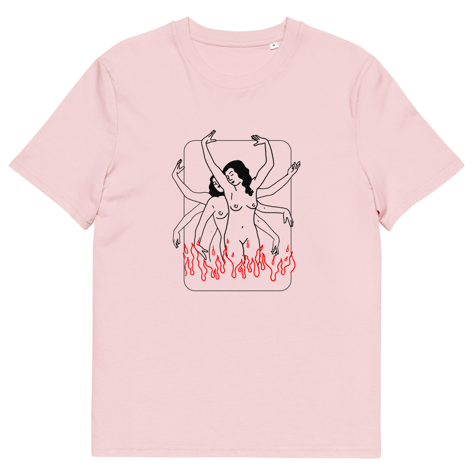 BURN - Unisex organic cotton t-shirt - Image 3