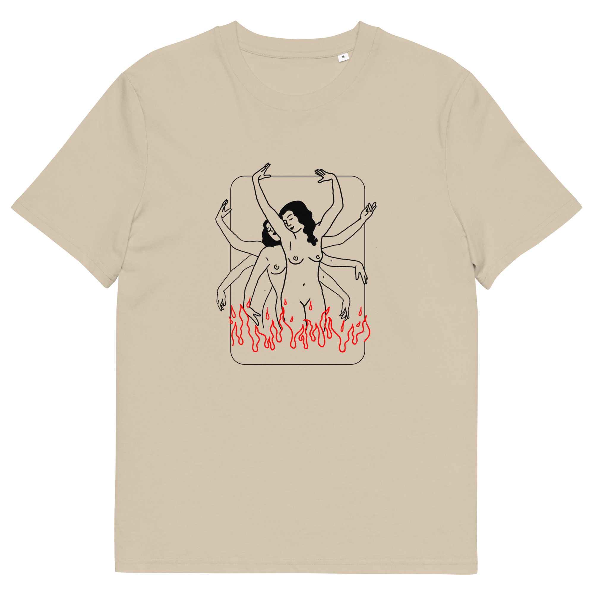 BURN - Unisex organic cotton t-shirt - Image 2