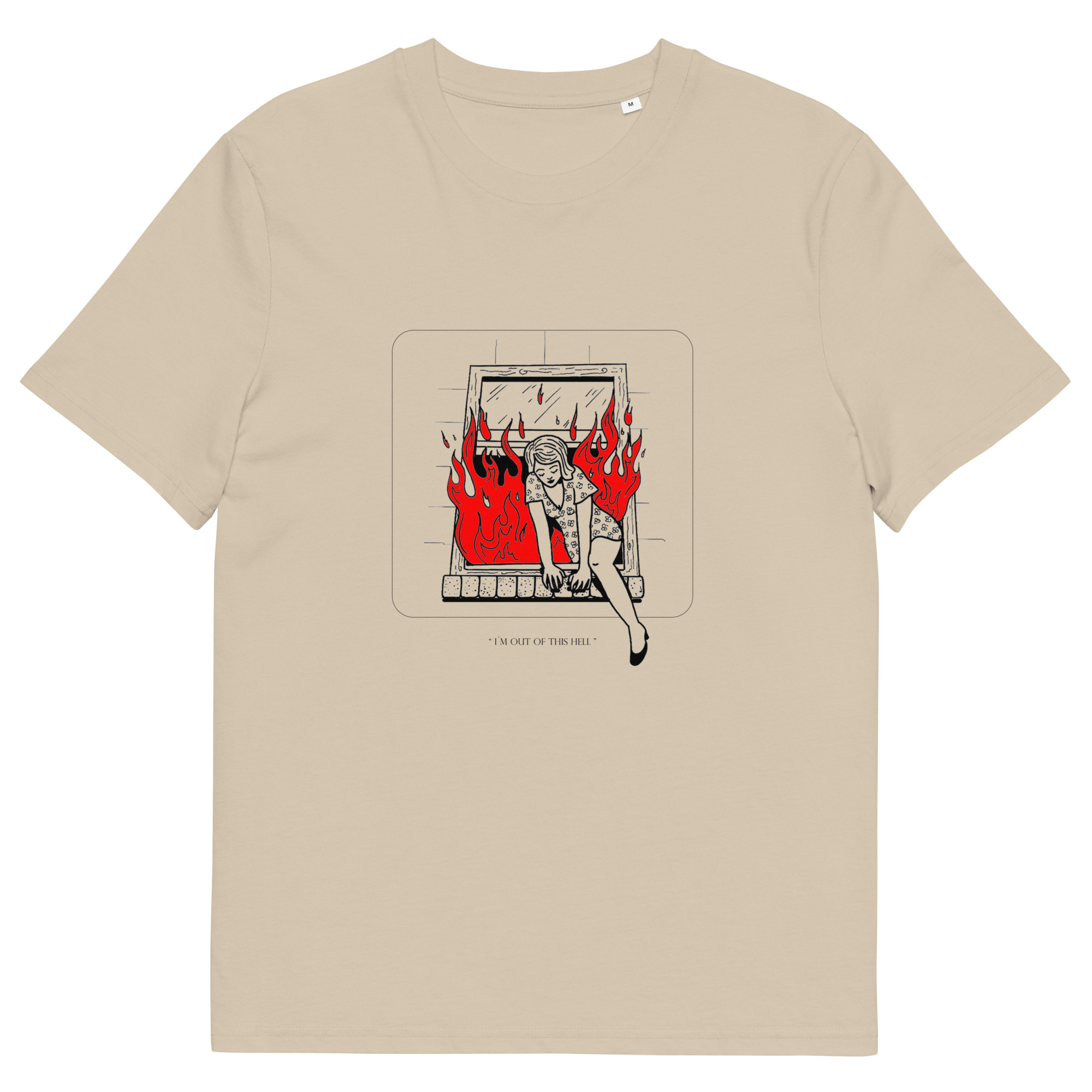 OUT OF THIS HELL - Unisex organic cotton t-shirt - Image 2