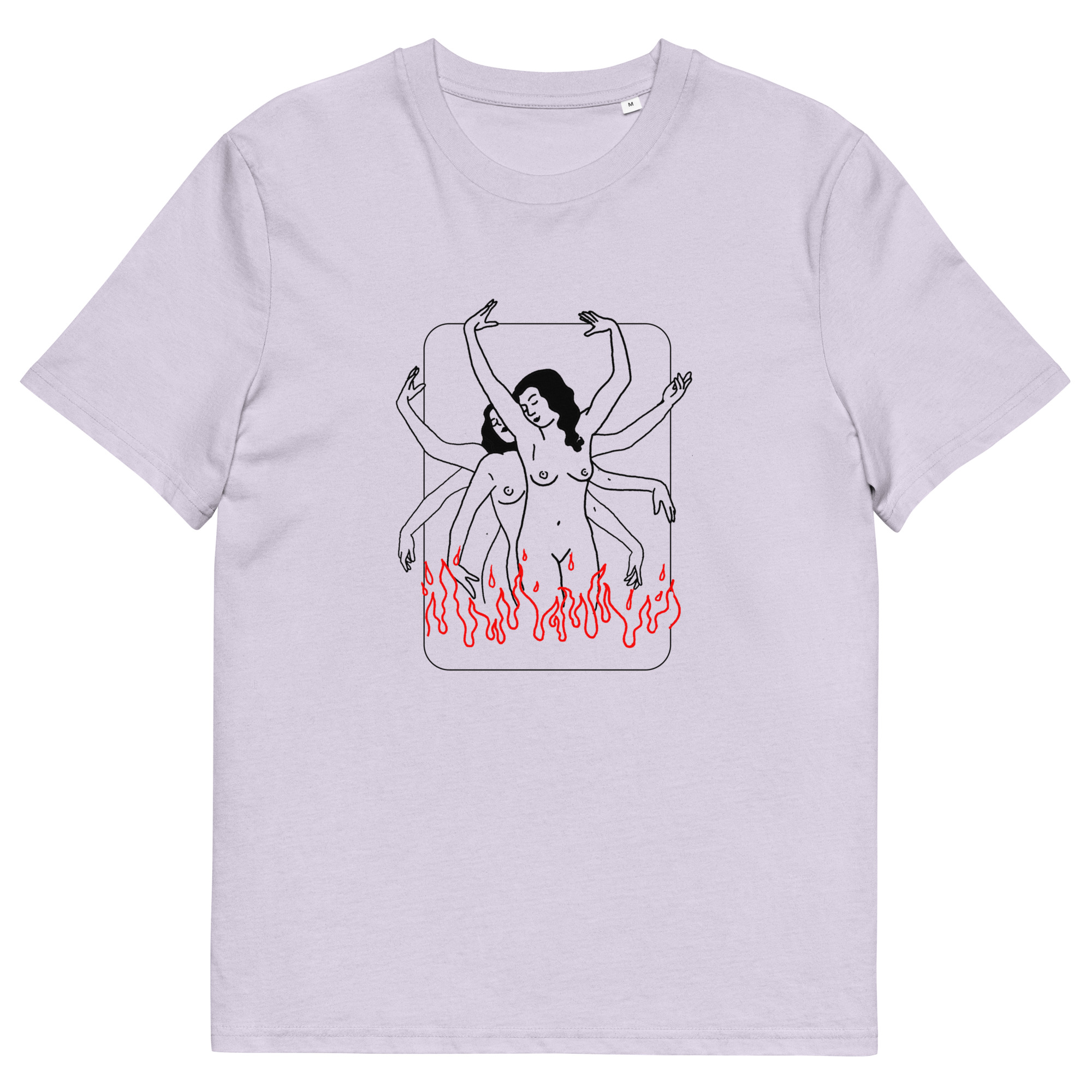 BURN - Unisex organic cotton t-shirt - Image 4