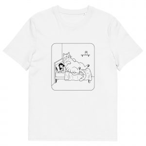 LIFE WITH A CAT - Unisex organic cotton t-shirt
